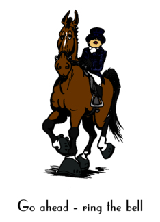 cartoon dressage...