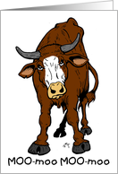 cartoon of steer