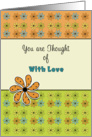For Cancer Patient Thinking of You Get Well Greeting Card-Flowers card