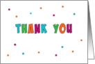 Thank You for Your Thoughtfulness/Kindness Greeting Card-Stars card