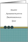 Administrative Professionals Day Greeting Card-Three Button Design card