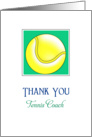 For Tennis Coach Tennis Greeting Card with Tennis Ball card