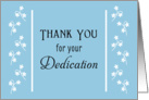 For Employee Anniversary Thank You Greeting Card Floral Border card