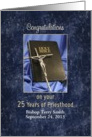 Priesthood 25th Anniversary of Religious Life-Customizable Text card