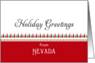 From Nevada Christmas Card-Christmas Trees & Star Border card