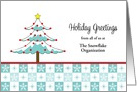 From Business Christmas Card-Christmas Tree-Snowflakes-Customizable card