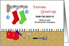 From Contractor Christmas Card-Customizable-Tools-Ornaments-Stockings card