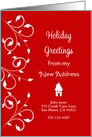 My New Address Christmas Card-Custom-New House-I’ve Moved card