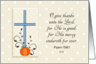 Religious Thanksgiving Card-Cross-Pumpkin-Swirls & Swooshes-Dots card