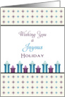Joyous Holiday Christmas Card-Christmas Presents card