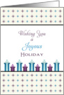 Joyous Holiday Christmas Card-Christmas Presents card