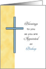 For New Bishop - Religious Life Ordination Card - Cross card