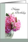 General Birthday Greeting Card with Azalea Flowers in Vase card
