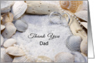 Thank You for the Wedding Greeting Card for Dad-Beach Wedding Theme card