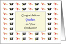 For Grandson Graduation Greeting Card-Graduation Hats & Diplomas card