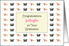 For Goddaughter Graduation Greeting Card-Graduation Hats & Diplomas card