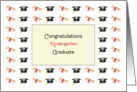 Kindergarten Graduation Greeting Card-Diplomas-Graduation Caps card