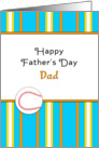 For Dad / For Father Father’s Day Greeting Card From Child - Baseball card
