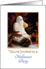 Halloween Party Invitation with Ghost card