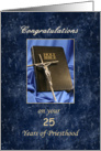 Priesthood 25 Year Anniversary Greeting Card-Silver Jubilee-Bible card