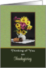 Remembrance Thanksgiving Thinking of You Card with Sunflowers card