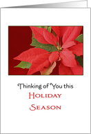 Remembrance Christmas Card-Thinking of You this Holiday Season card
