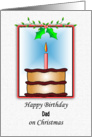 For Dad/Father Birthday on Christmas Card