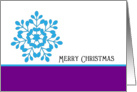 Christmas Greeting Card-Snowflake Design-Merry Christmas card