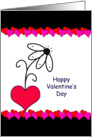 Valentine’s Day Greeting Card-Flower in Heart card