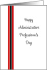 For Employee Administrative Professionals Day Greeting Card-Red-Black card