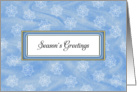 Business Christmas Card with Snowflake Design-Season’s Greetings card
