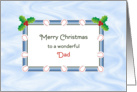 For Dad Baseball Christmas Card-Merry Christmas card