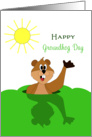 Happy Groundhog Day Card with Shadow-Sun-February 2 card