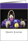 General Happy Easter Greeting Card - Easter Bunnies-Easter Eggs card
