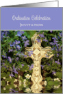 Ordination Celebration Invitation Greeting Card-Cross Reflection card