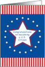 Congratulations on Becoming a U.S. Citizen Greeting Card-Green Card