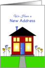 New Address Announcement-New Home-New House-Greeting Card-House card