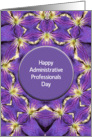 Administrative Professionals Day Greeting Card-Purple Flowers card