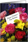 Valentine’s Day Birthday Greeting Card-Bouquet of Roses card