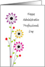 Administrative Professionals Day Greeting Card-Colorful Flowers card