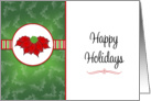 From Business Christmas Card with Poinsettia Plant card