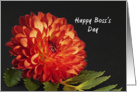 For Boss Boss’s Day Card with Dahlia card