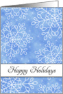 Christmas Card with Snowflakes-Happy Holidays card