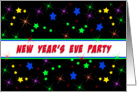New Year’s Eve Party Invitation Greeting Card-Star Design card