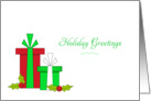 Health Care Christmas Card - Christmas Presents card