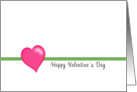 Be My Valentine Happy Valentine’s Day Greeting Card, Pink Heart card