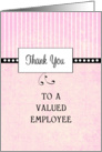 For Employee-Employee Appreciation Thank You Card