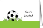 Soccer Ball Party Invitation / Futbol Party Invitations card