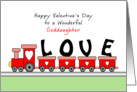 For Goddaughter Valentine’s Day Greeting Card with Train Full of Love card