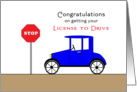 Congratulations on Getting Your Driver’s License Greeting Card-Old Car card